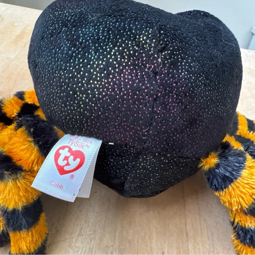Ty Beanie Boos COBB the‎ Halloween Black & Orange Spider Approx 5 Inch New W/Tag